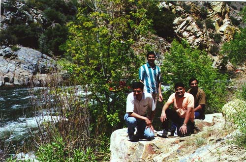 On the shore of Kern river, upstream from Kernville