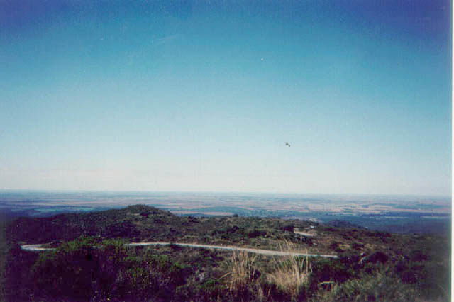 View of the Cordoba plains beyond the ridge