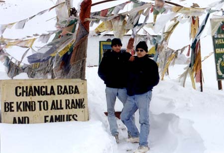 On top of Chang La Pass